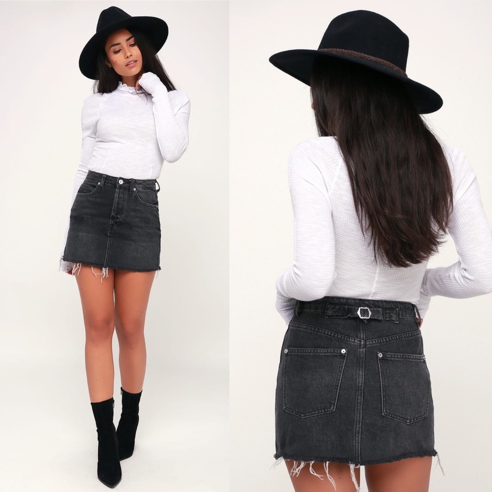 We The Free - Free People Denim Mini Skirt - Picture 3 of 8